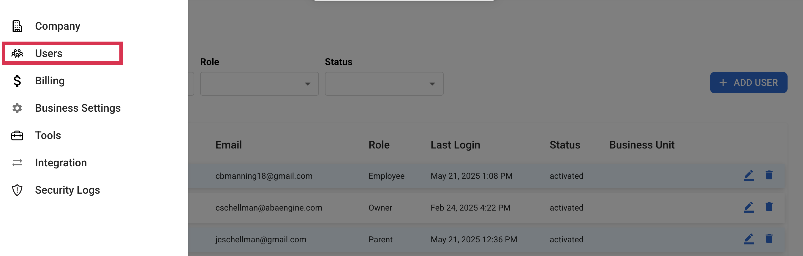 Step 1: Navigate to Users